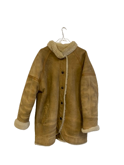 Manteau en peau lainée