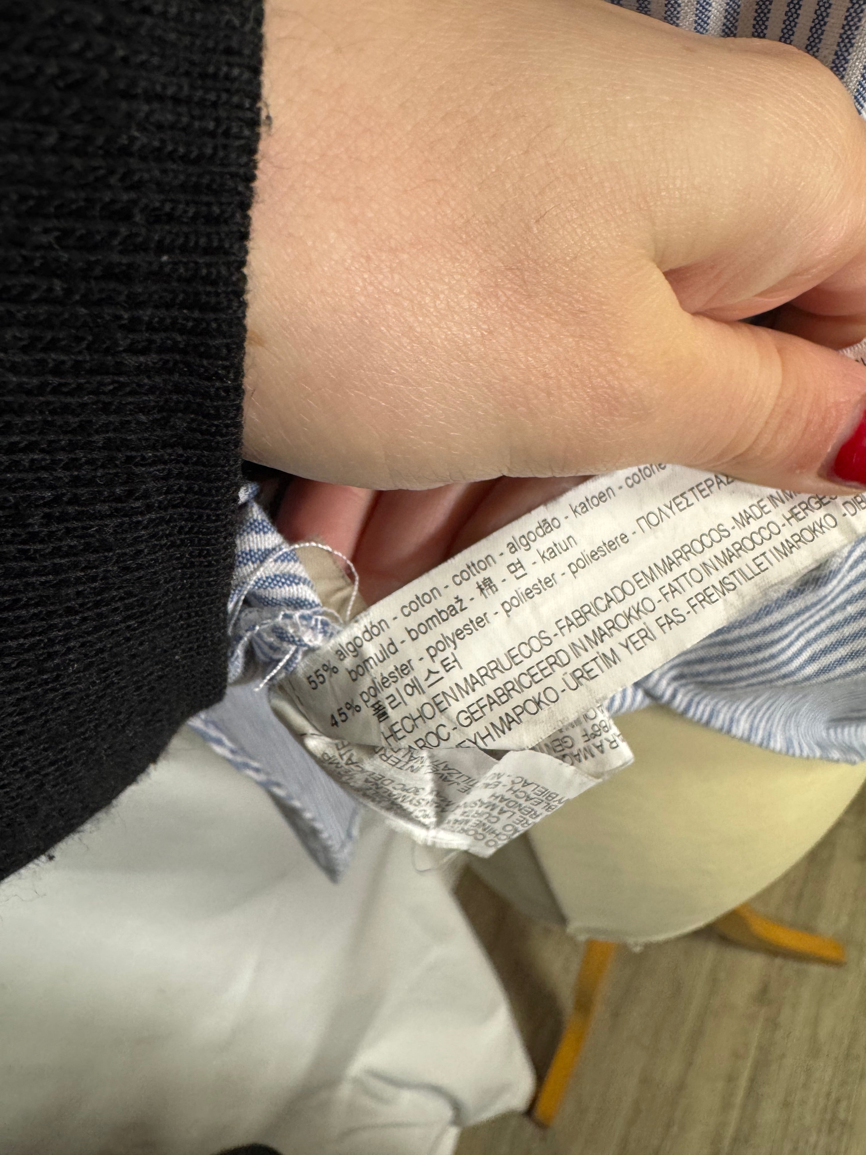 Chemise à rayures Zara