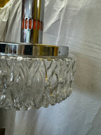 Lustre en verre 70s