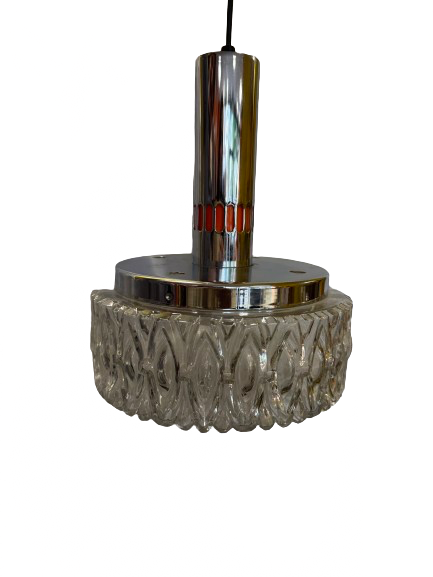 Lustre en verre 70s