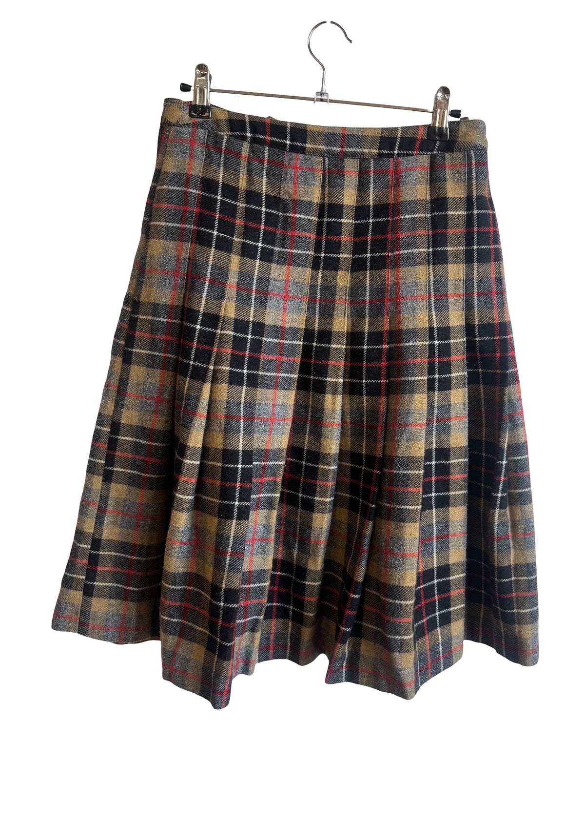 Jupe tartan beige