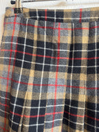 Jupe tartan beige