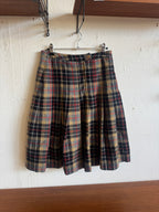 Jupe tartan beige