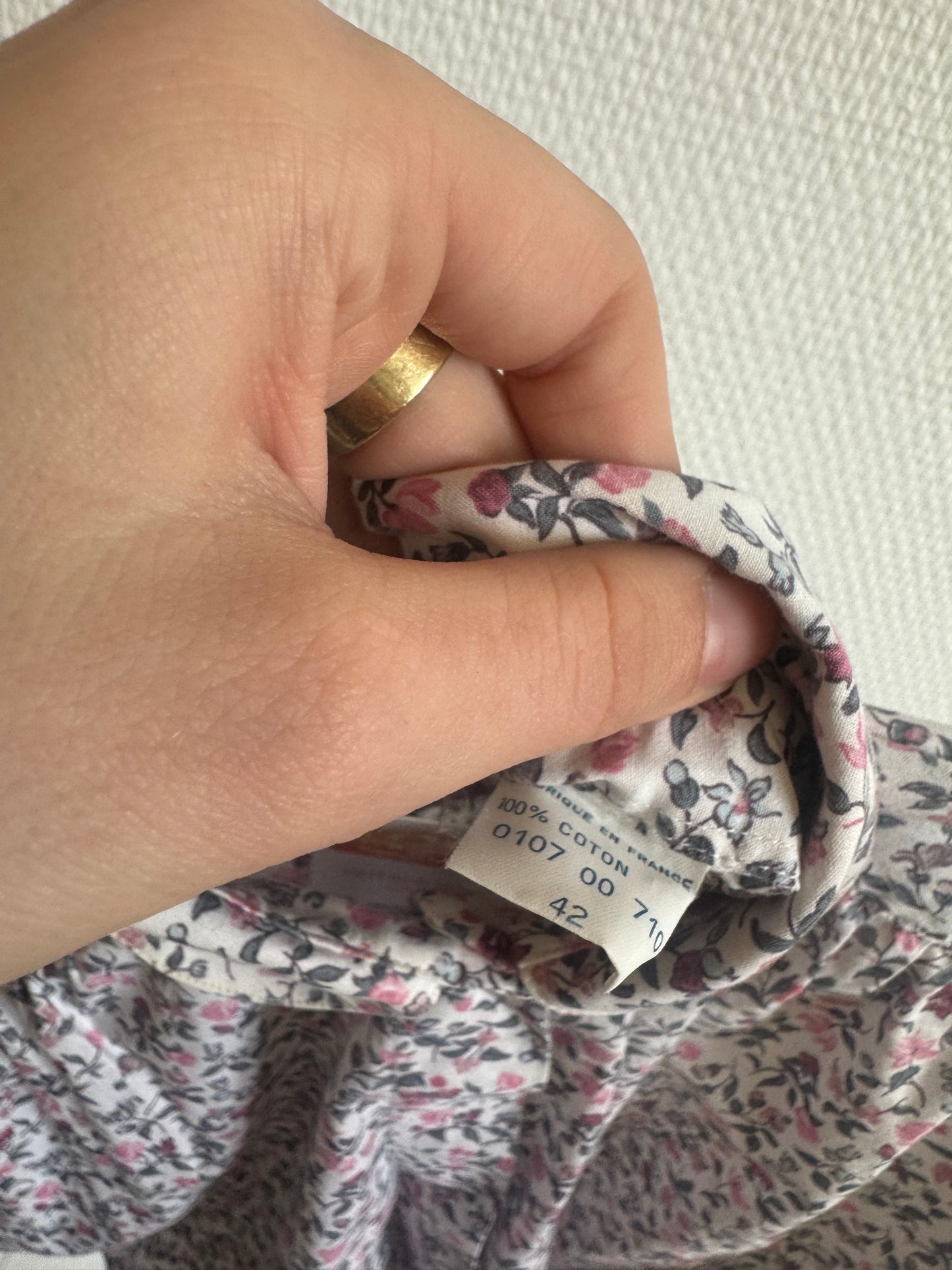 Chemise à fleurs