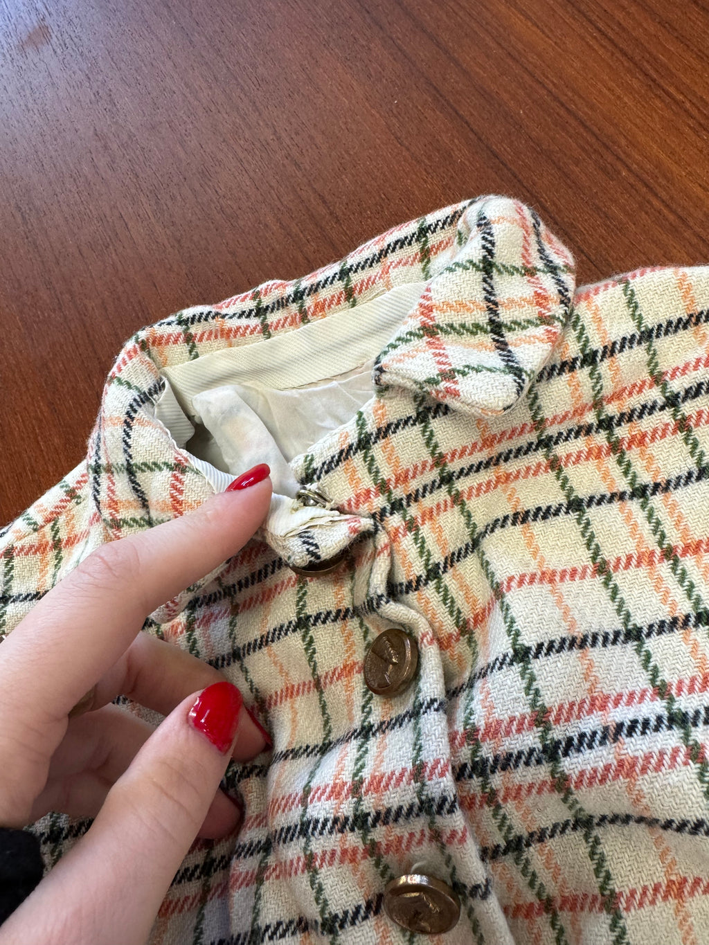 Veste à carreaux