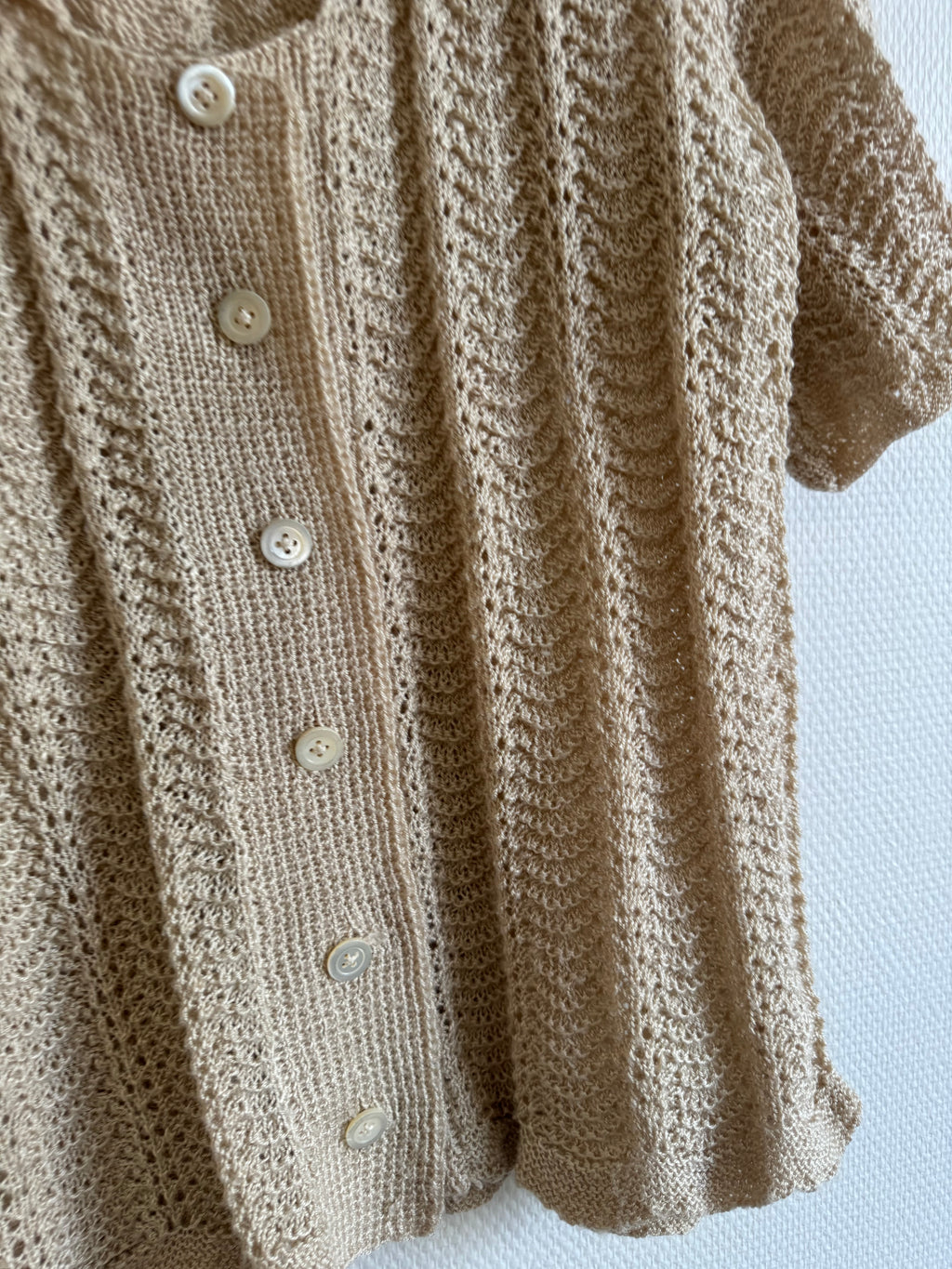 Cardigan beige 70s