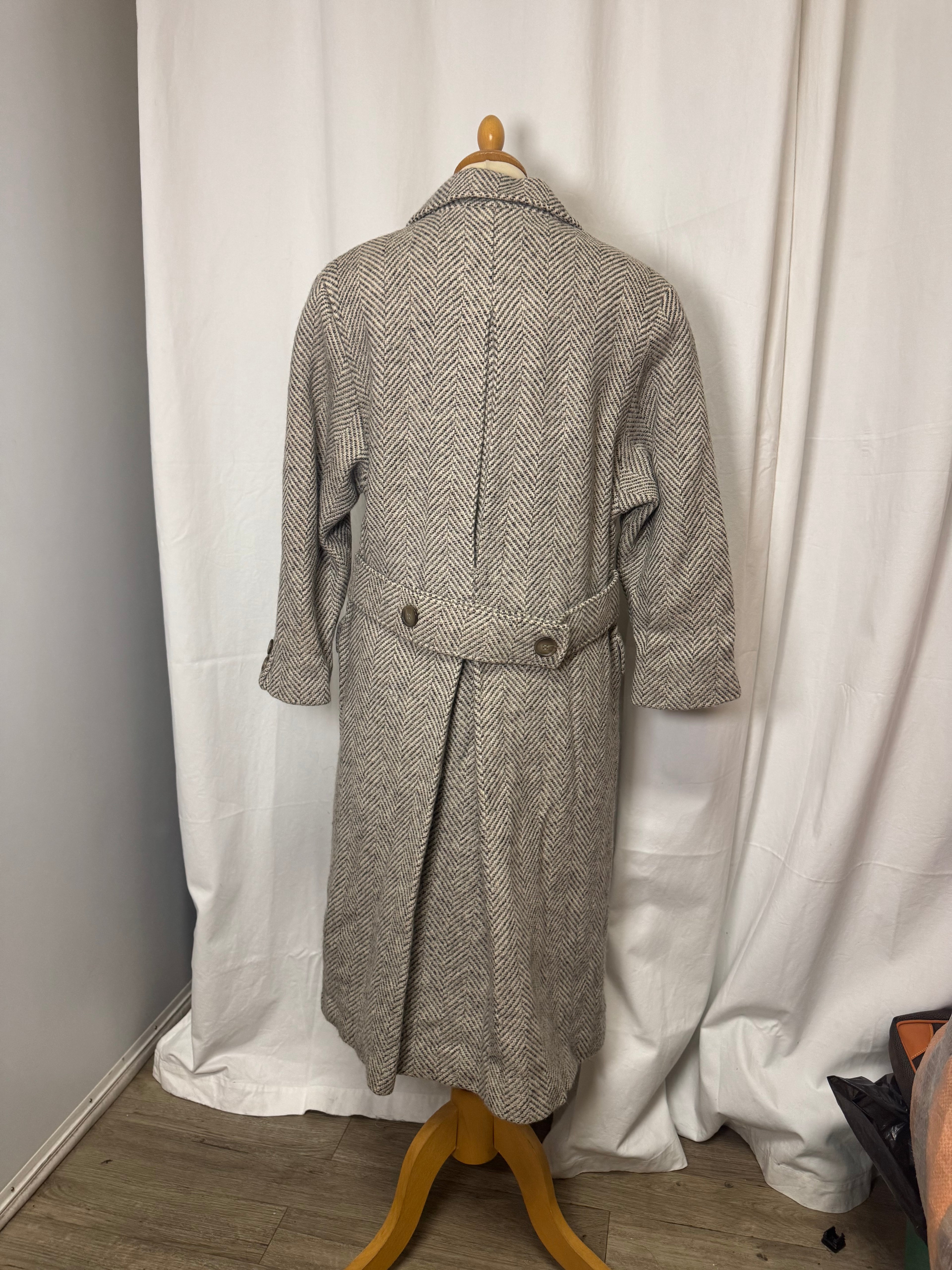 Manteau chevron laine et cachemire