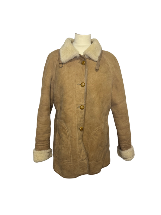 Manteau en peau lainée