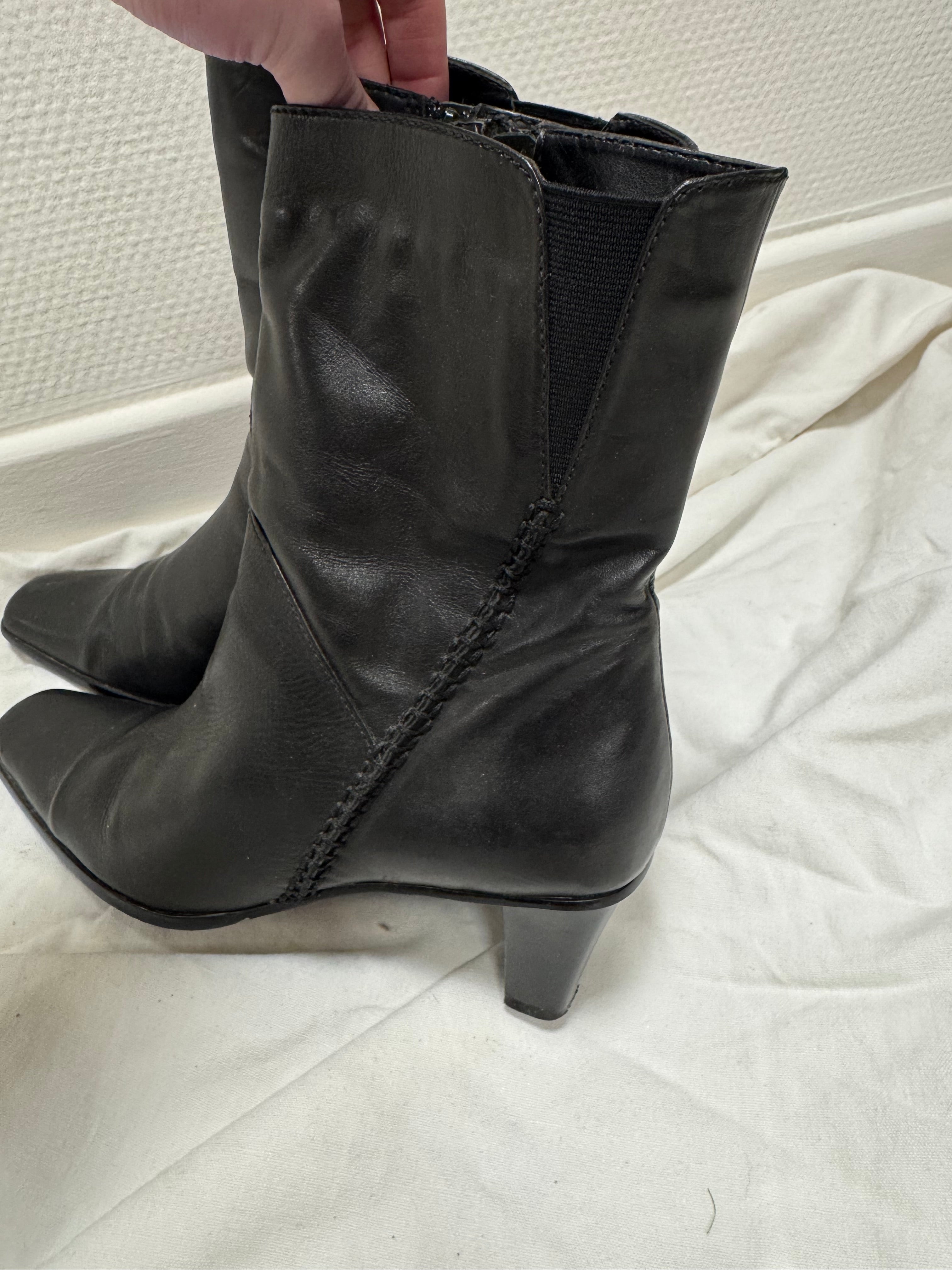 Bottines en cuir