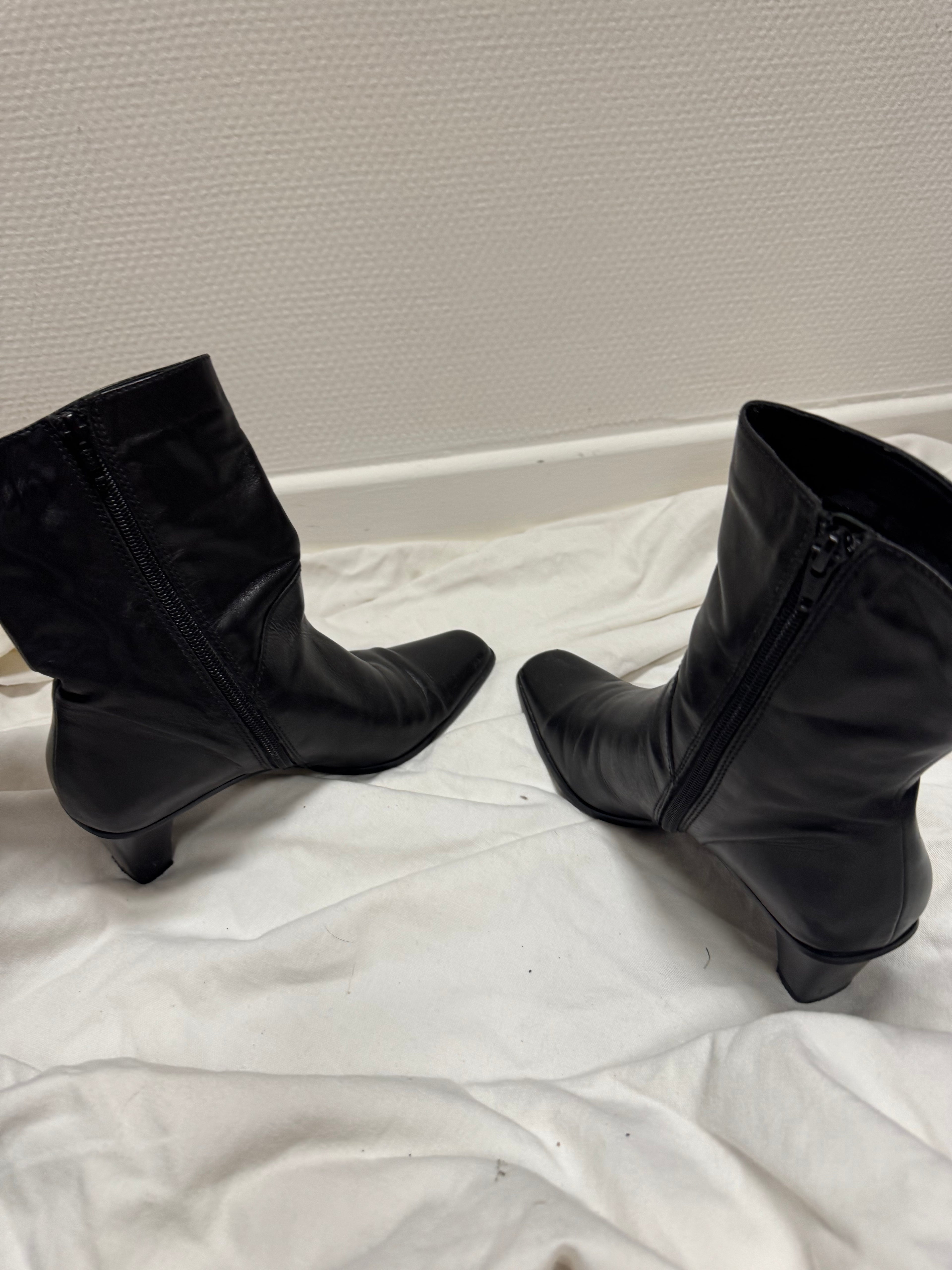 Bottines en cuir