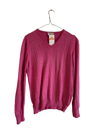 Pull en cachemire rose