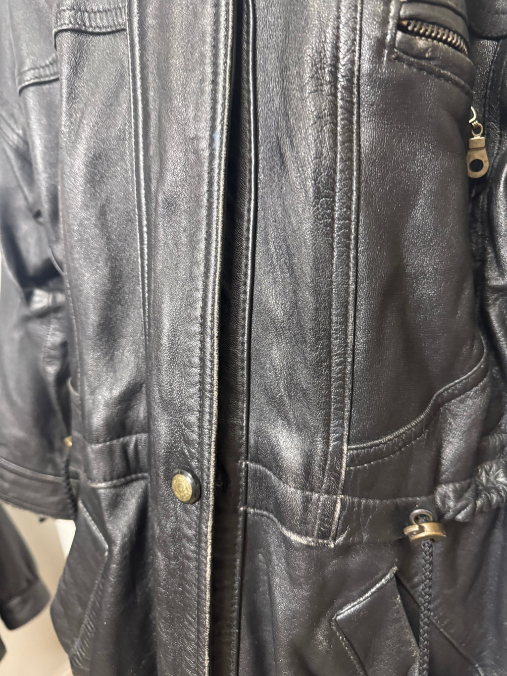 Veste en cuir 80s