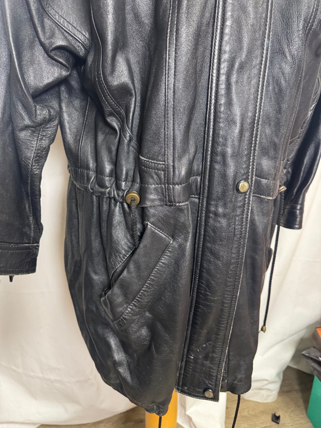 Veste en cuir 80s