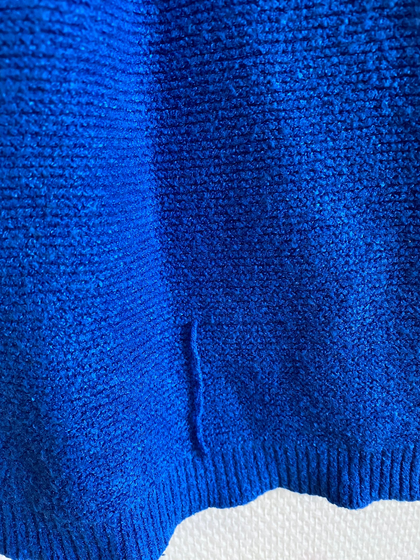 Pull coeur bleu