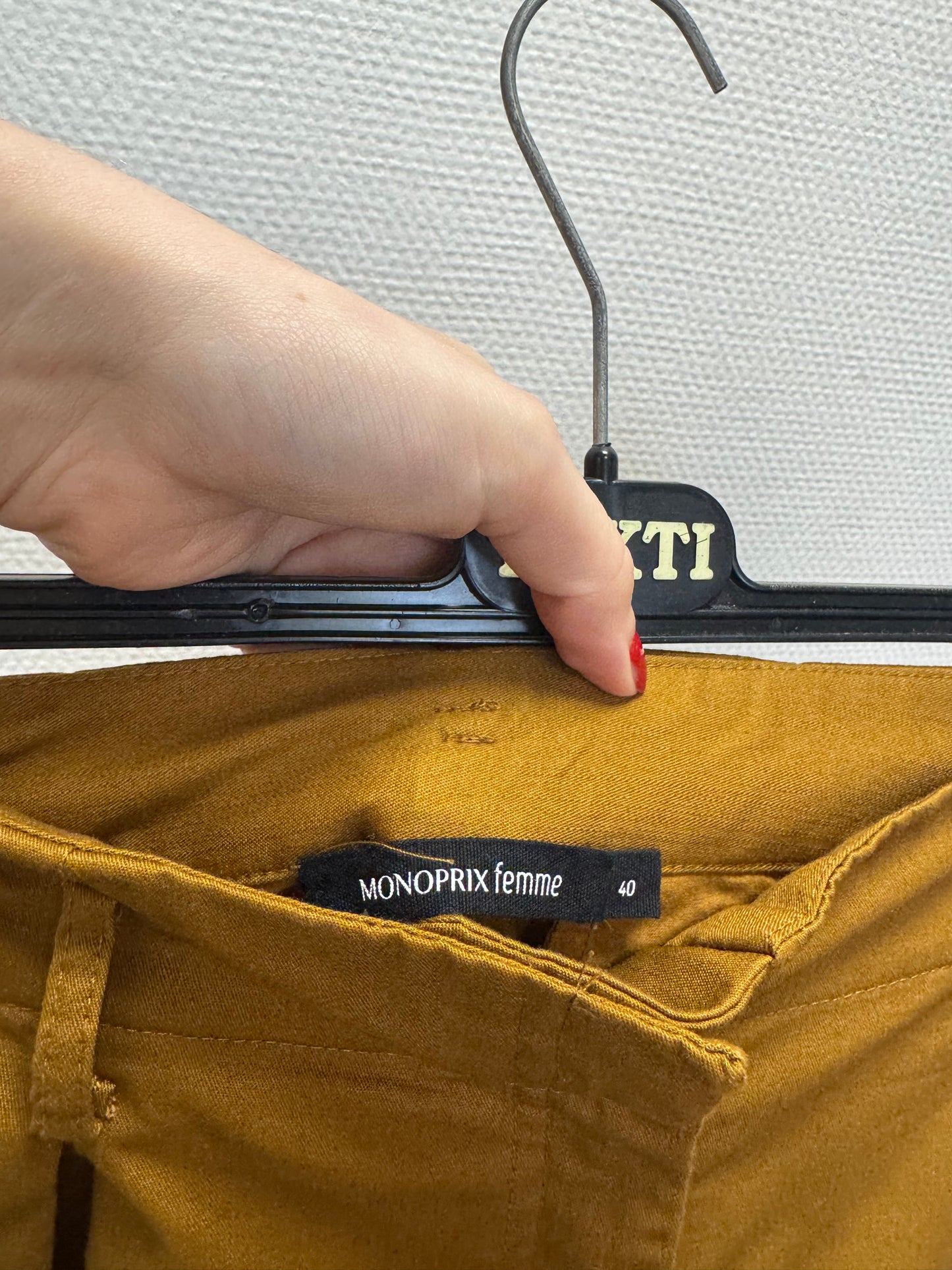Pantalon marron Monoprix