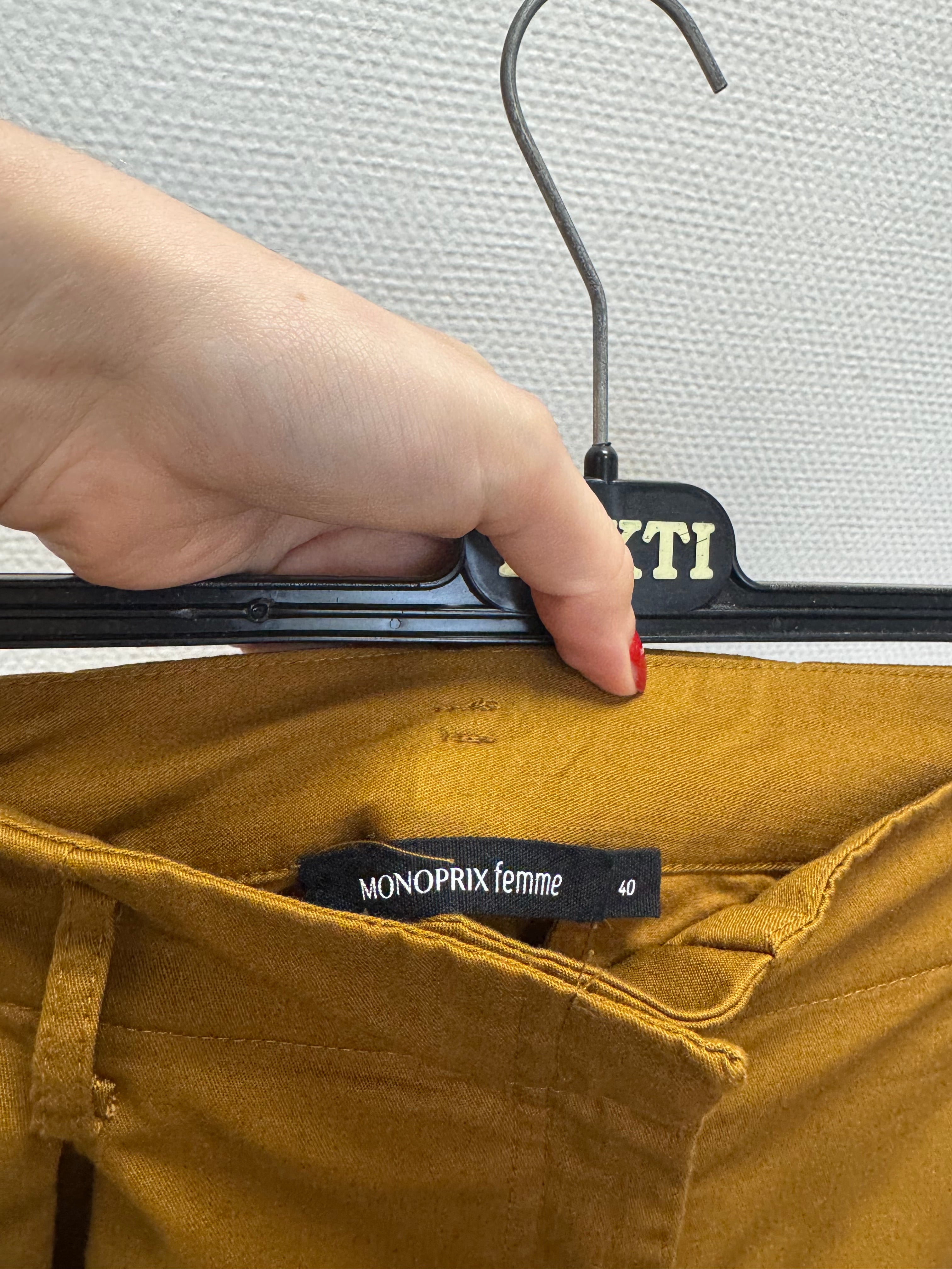 Pantalon marron Monoprix