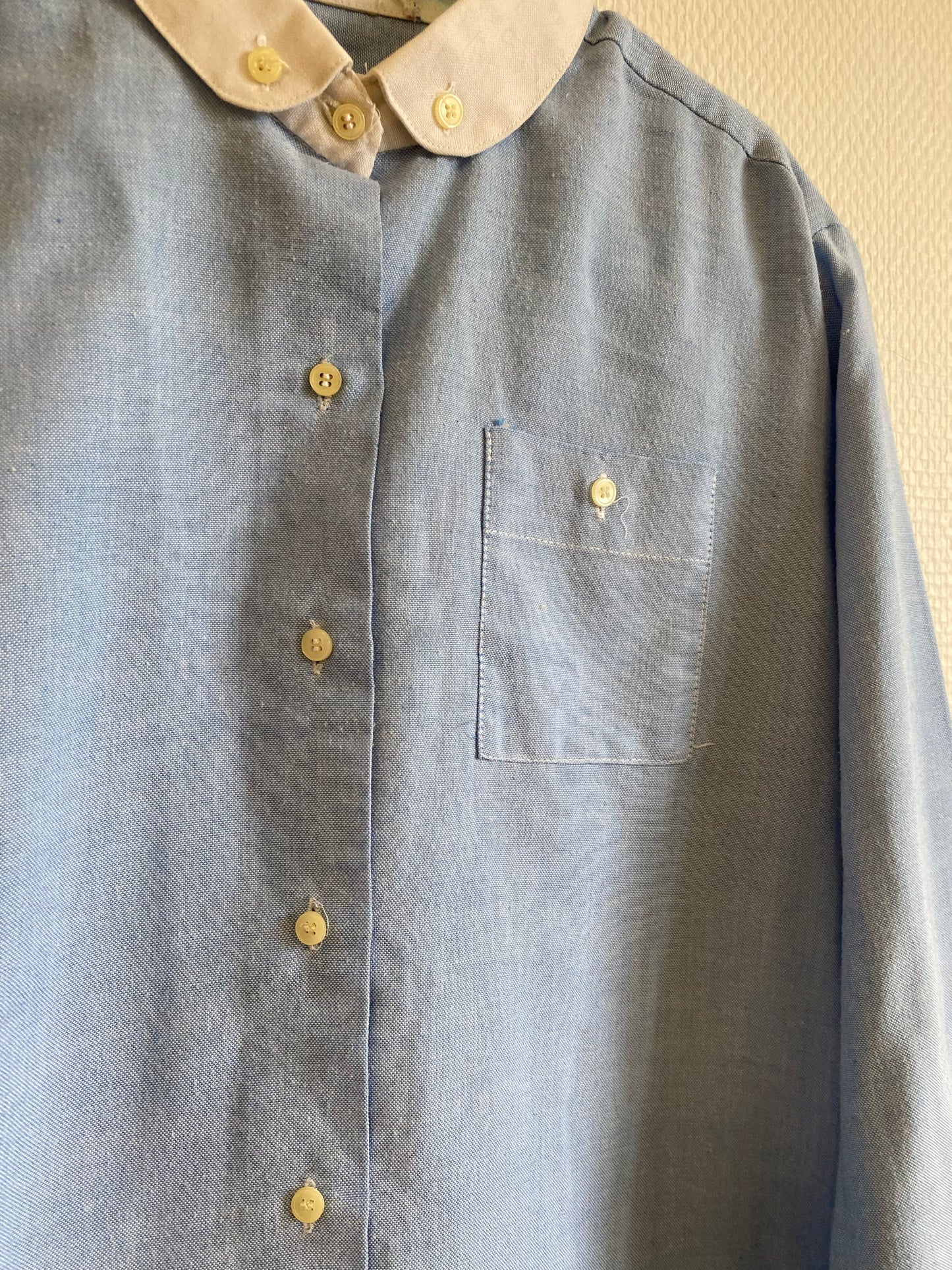 Chemise uni bleu