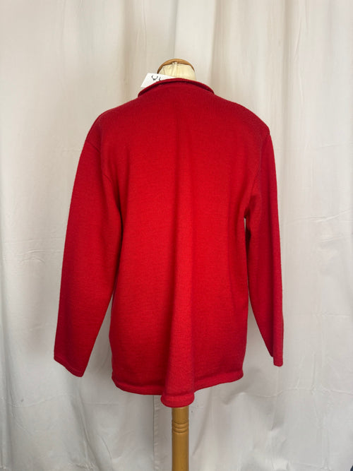 Gilet rouge en laine