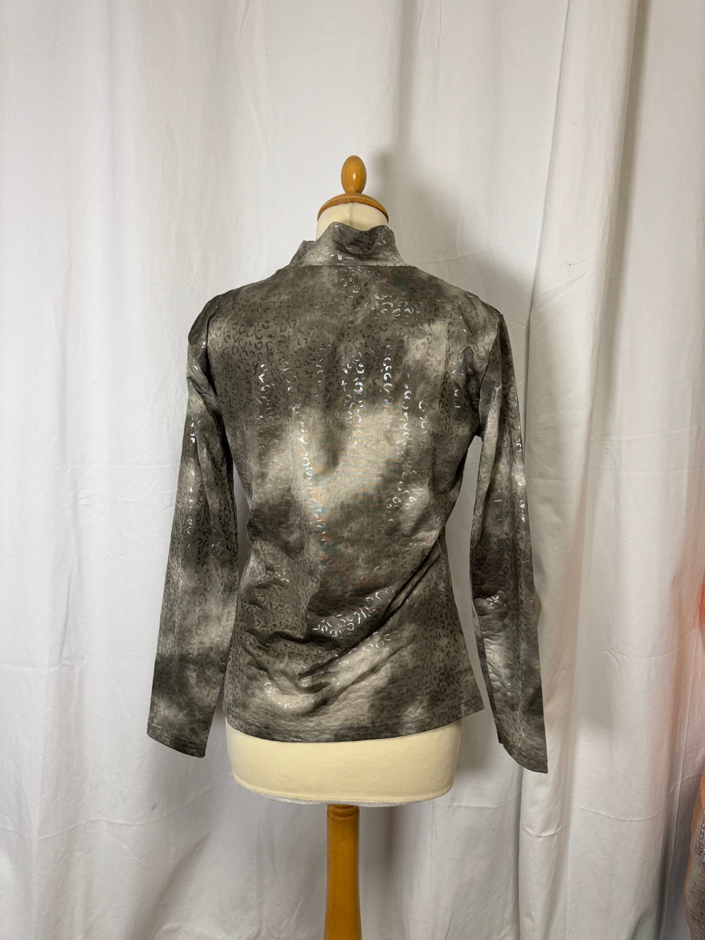 T-shirt léopard kaki