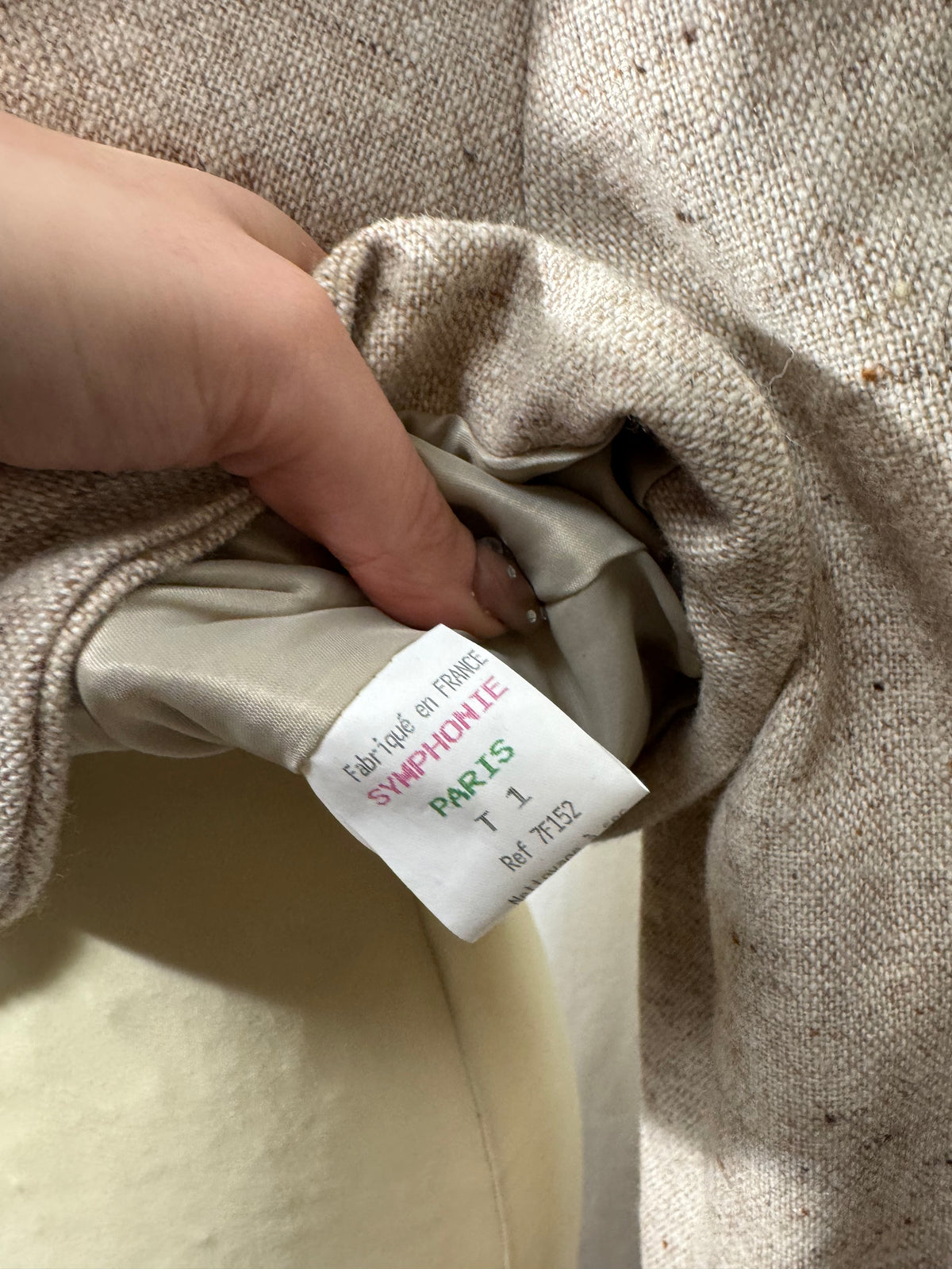 Veste courte beige