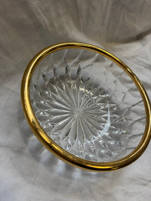 Coupe en cristal doré