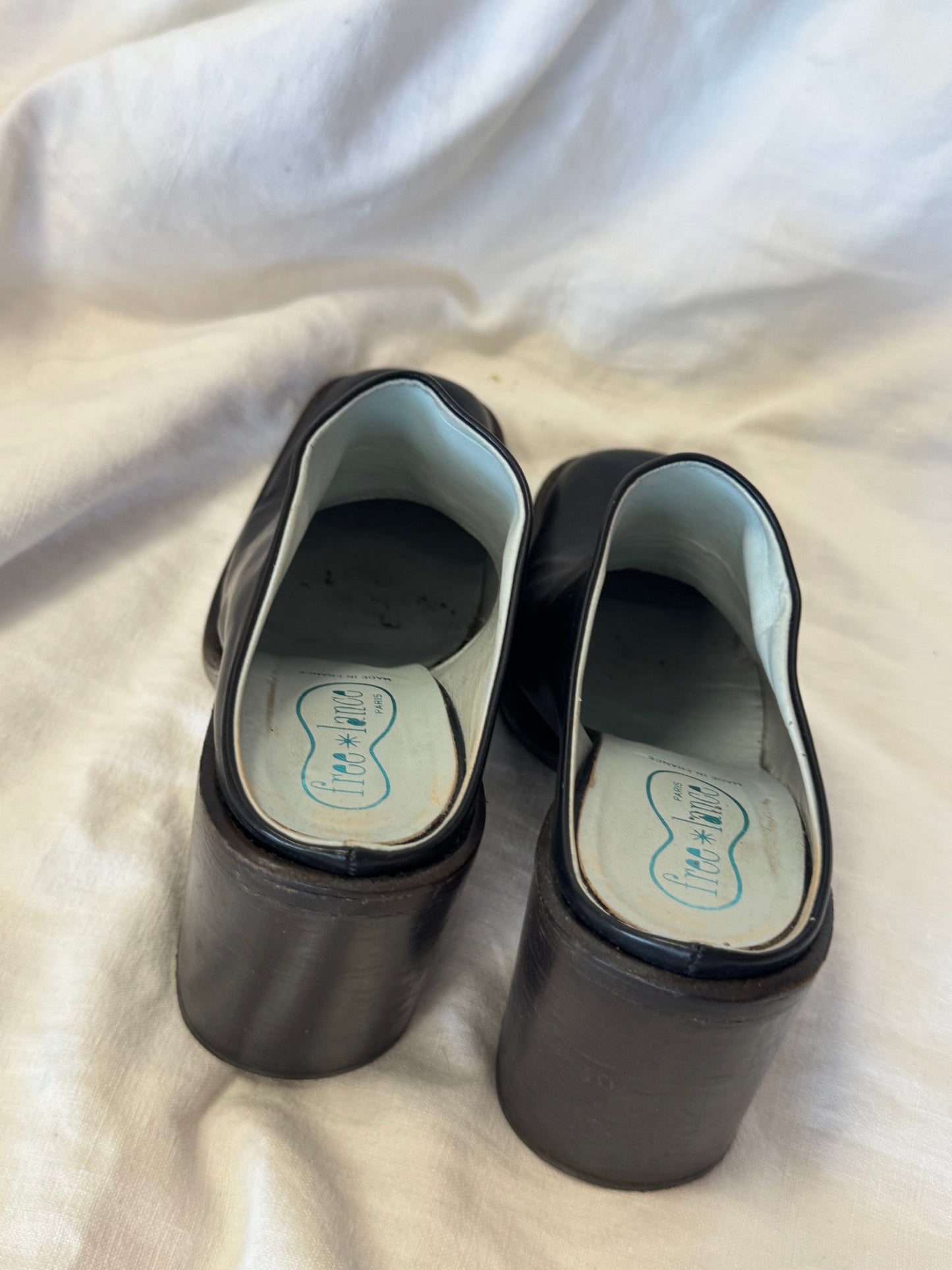 Mules en cuir Free Lance