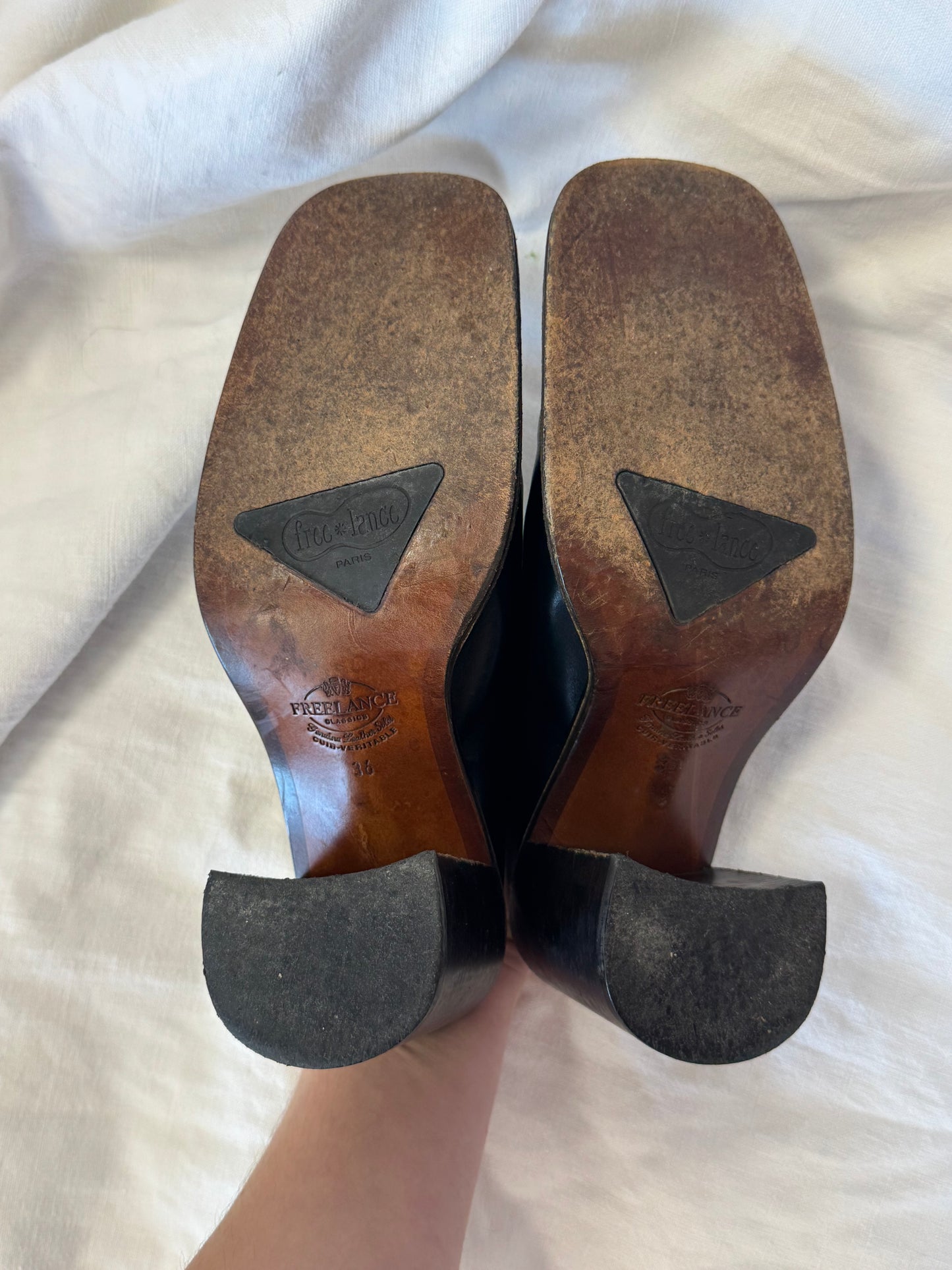 Mules en cuir Free Lance