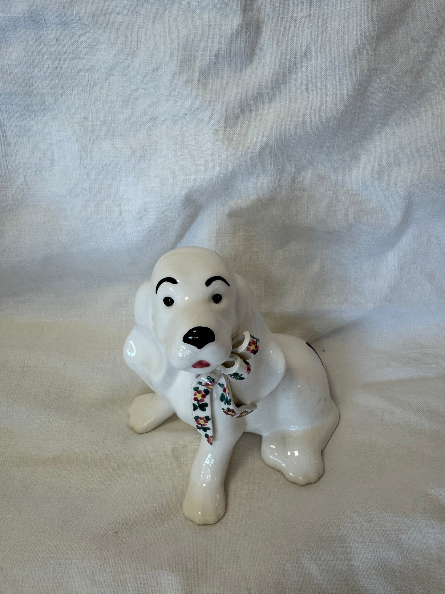Chien en céramique