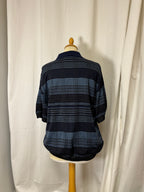 Polo à rayures bleu