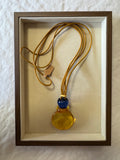 Collier fantaisie jaune
