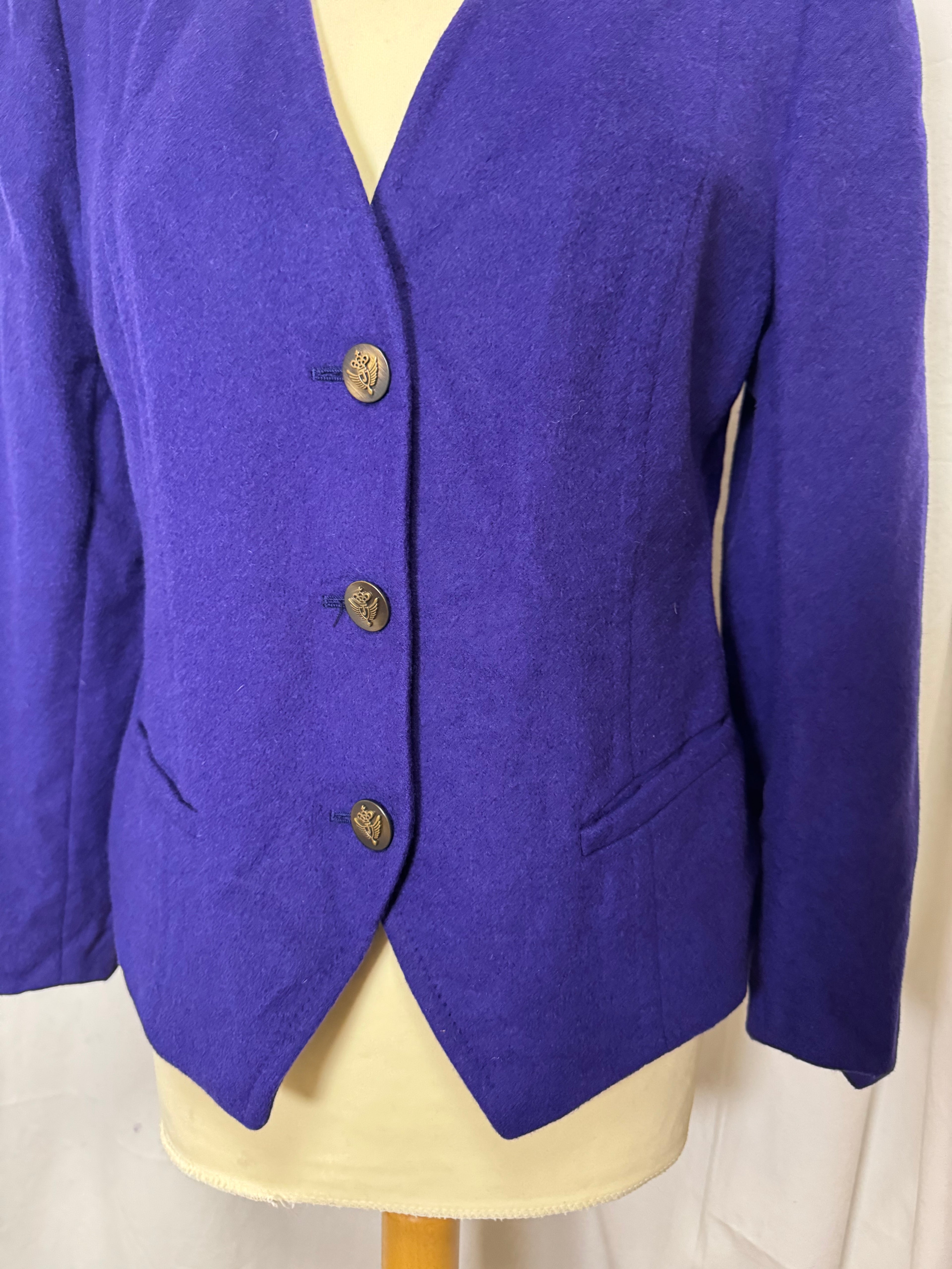 Veste en laine violette