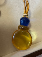 Collier fantaisie jaune