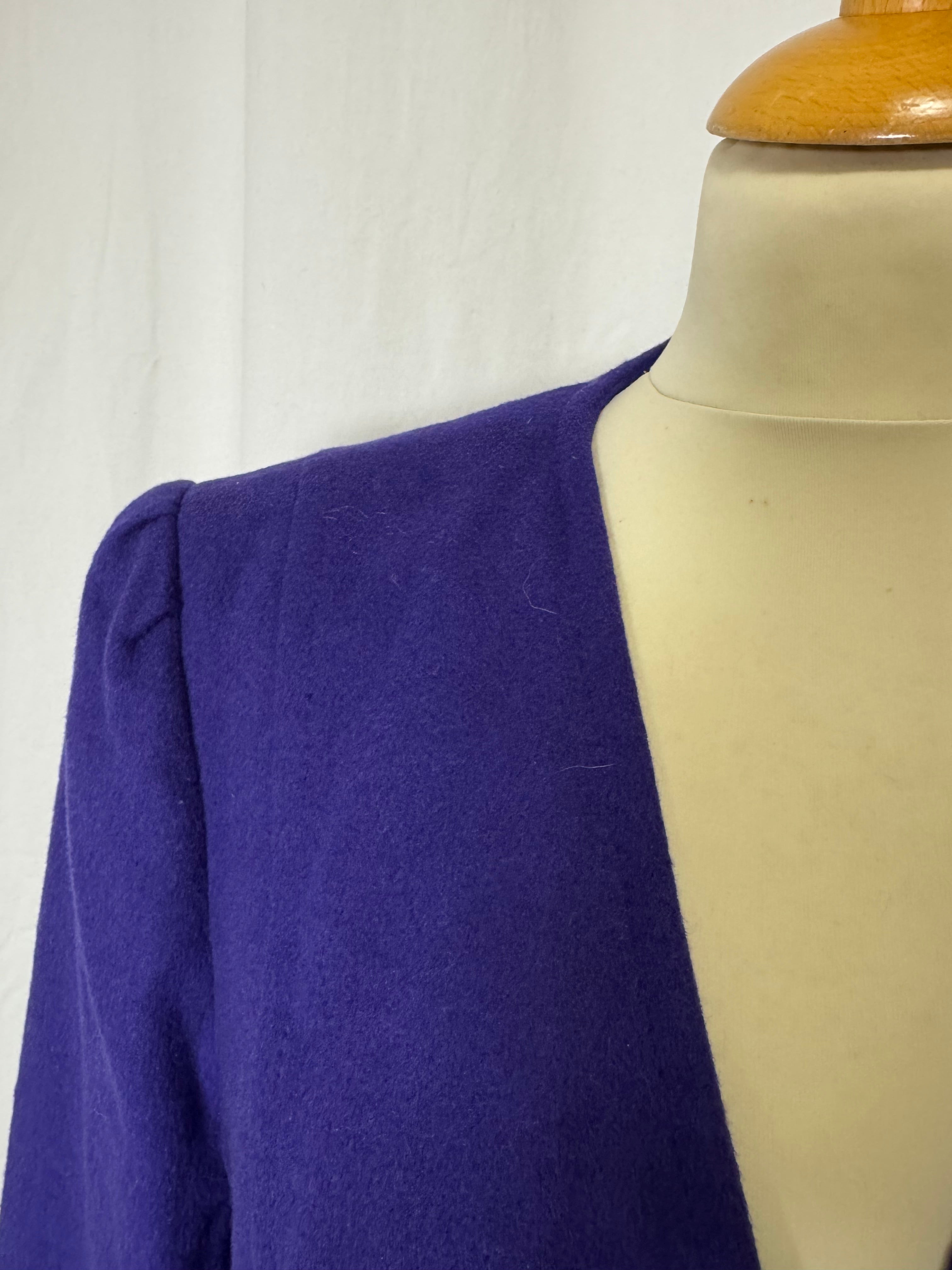 Veste en laine violette