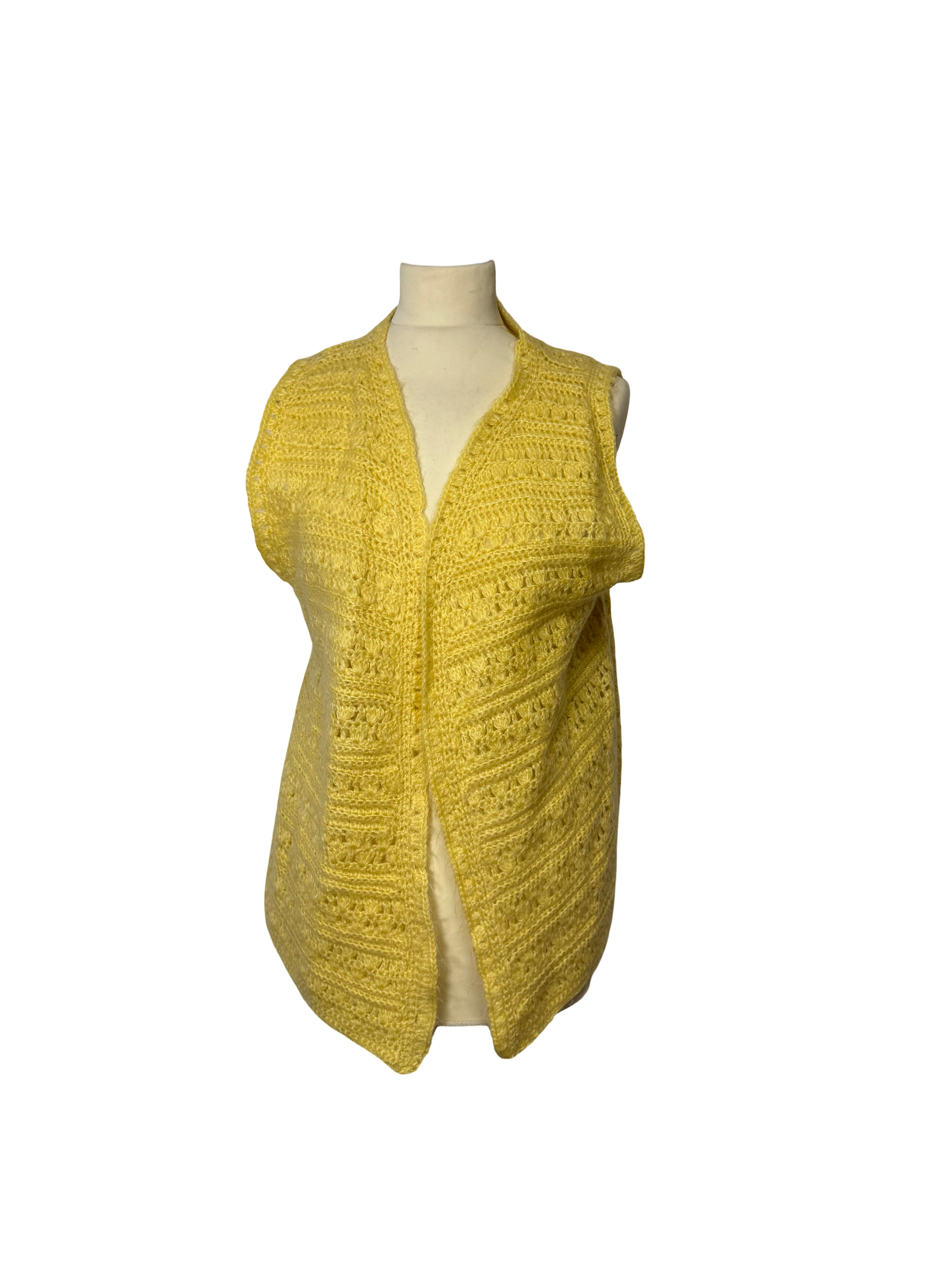 Cardigan jaune 70s