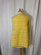 Cardigan jaune 70s