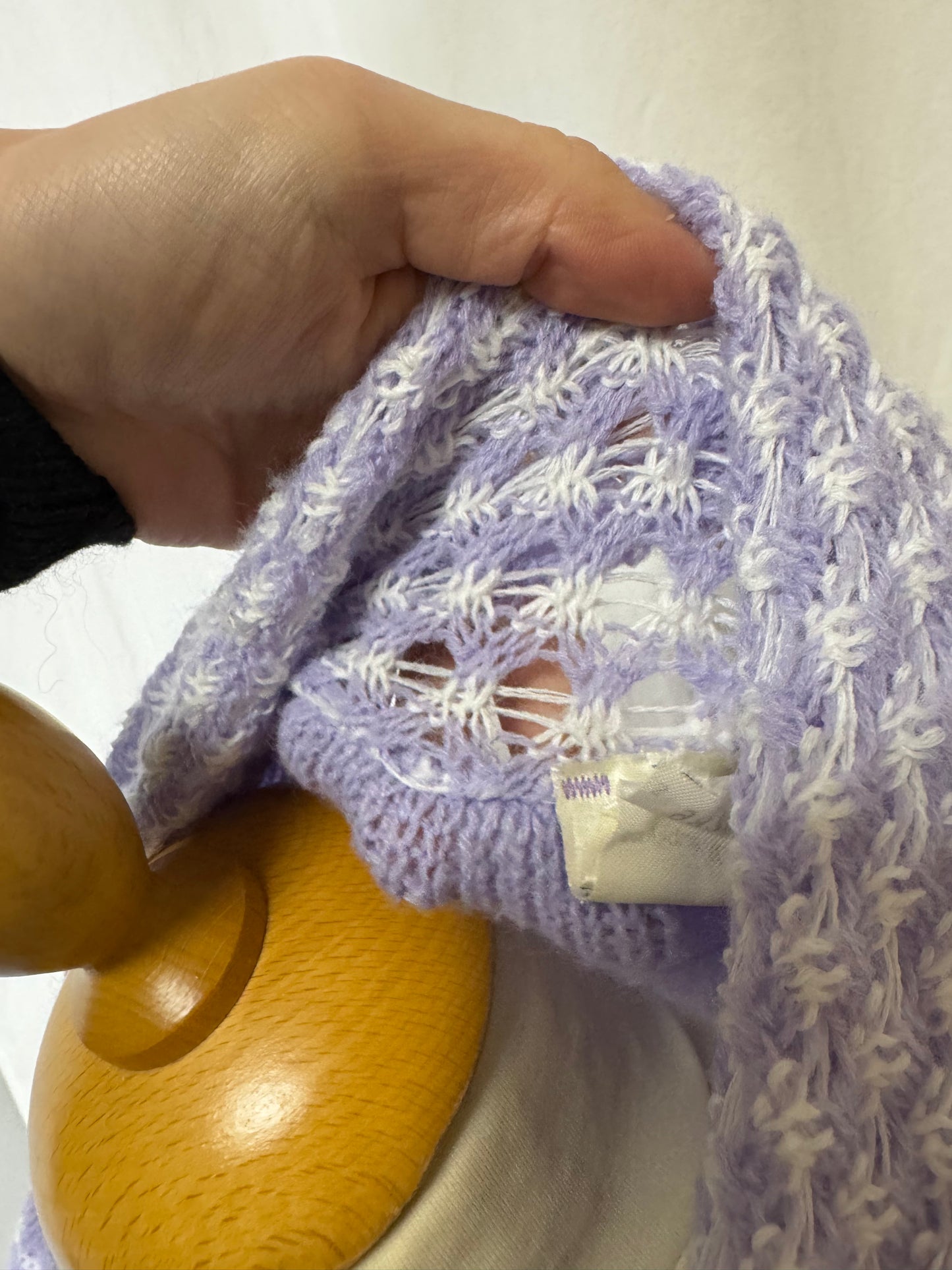 Cardigan violet 70s