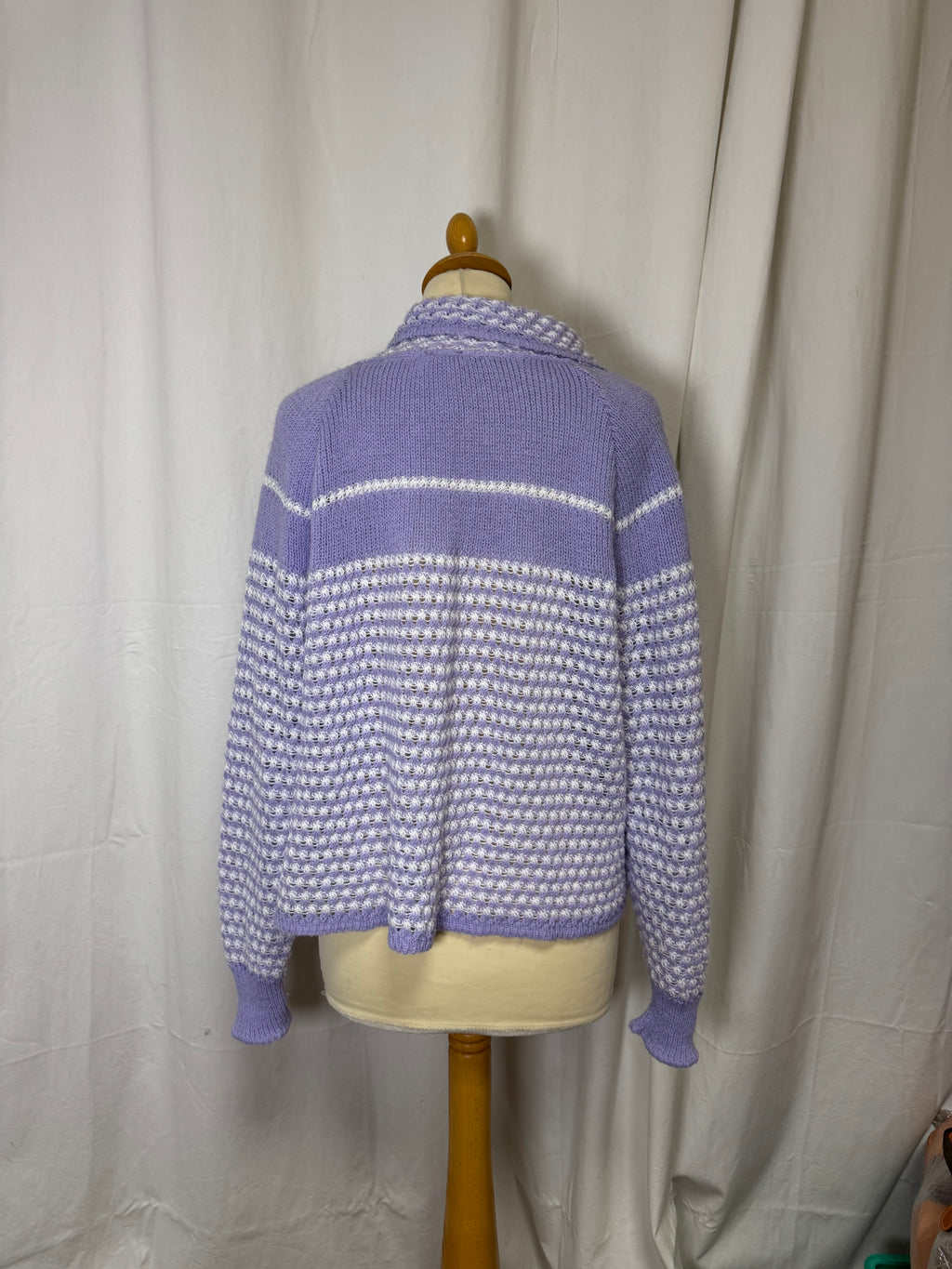 Cardigan violet 70s