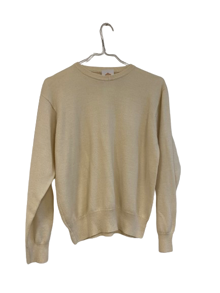 Pull crème en laine