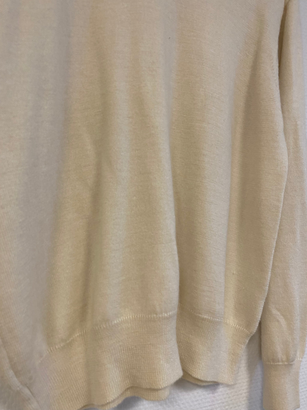 Pull crème en laine