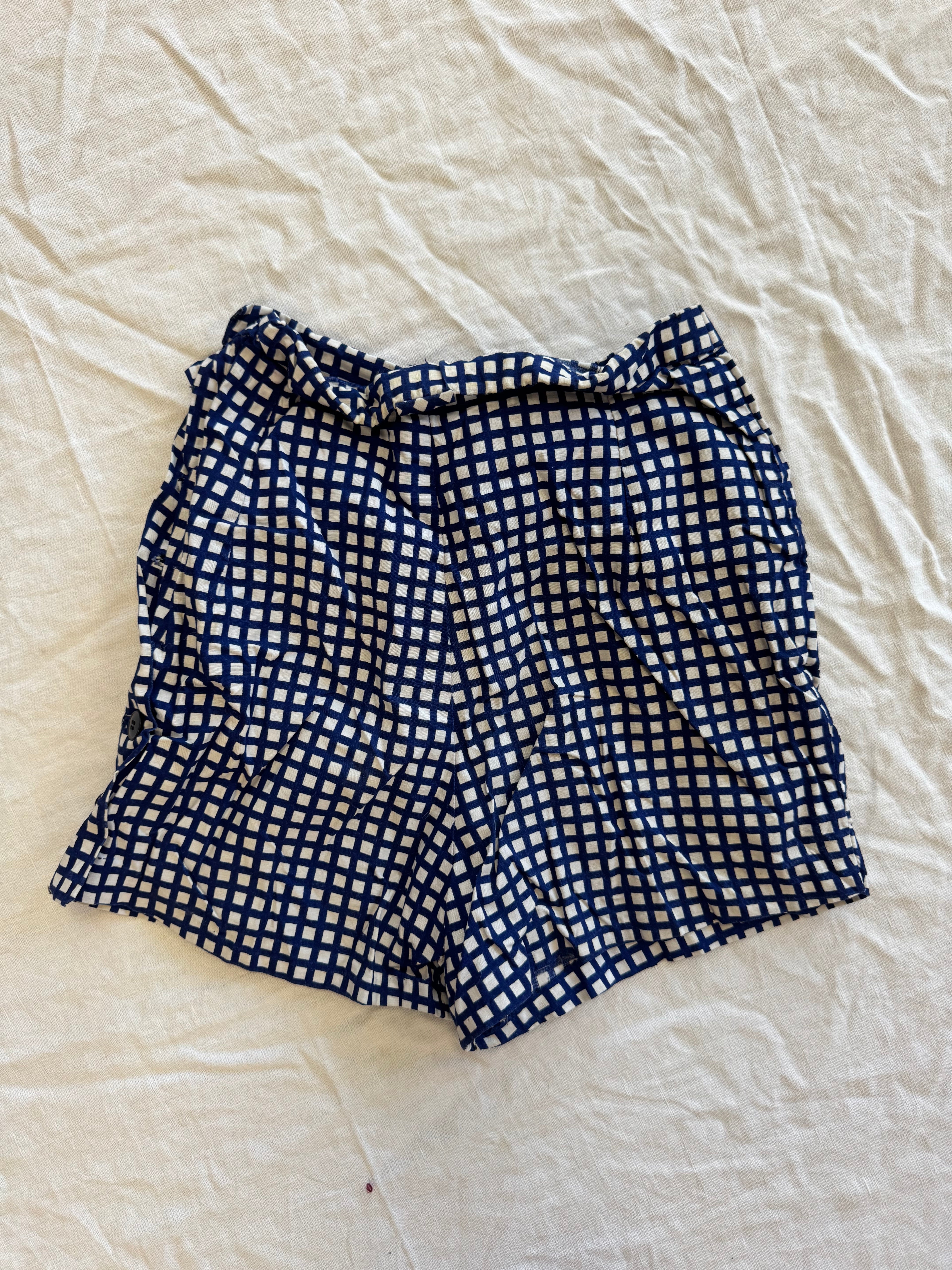 Short à carreaux
