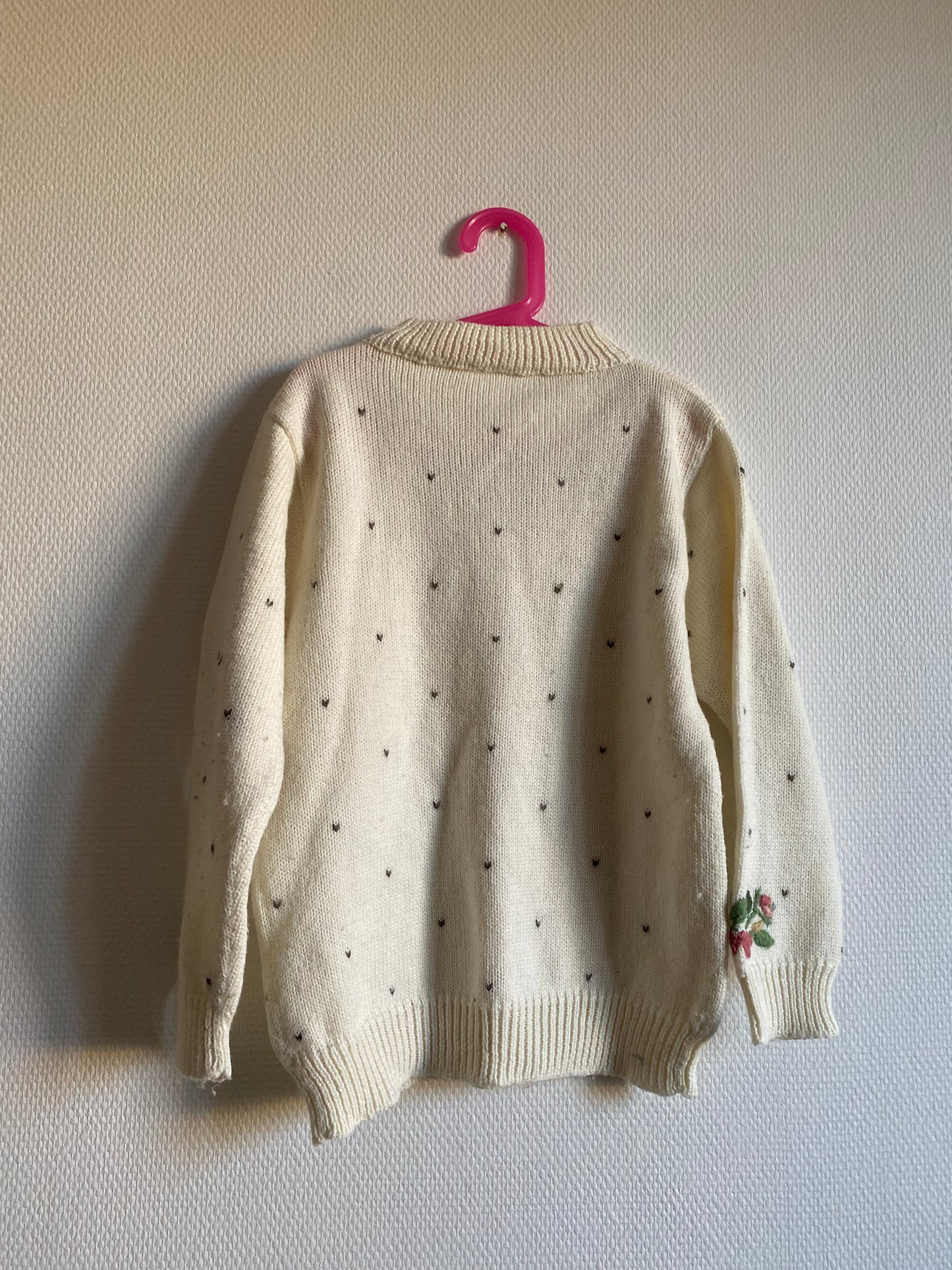 Pull à fleurs