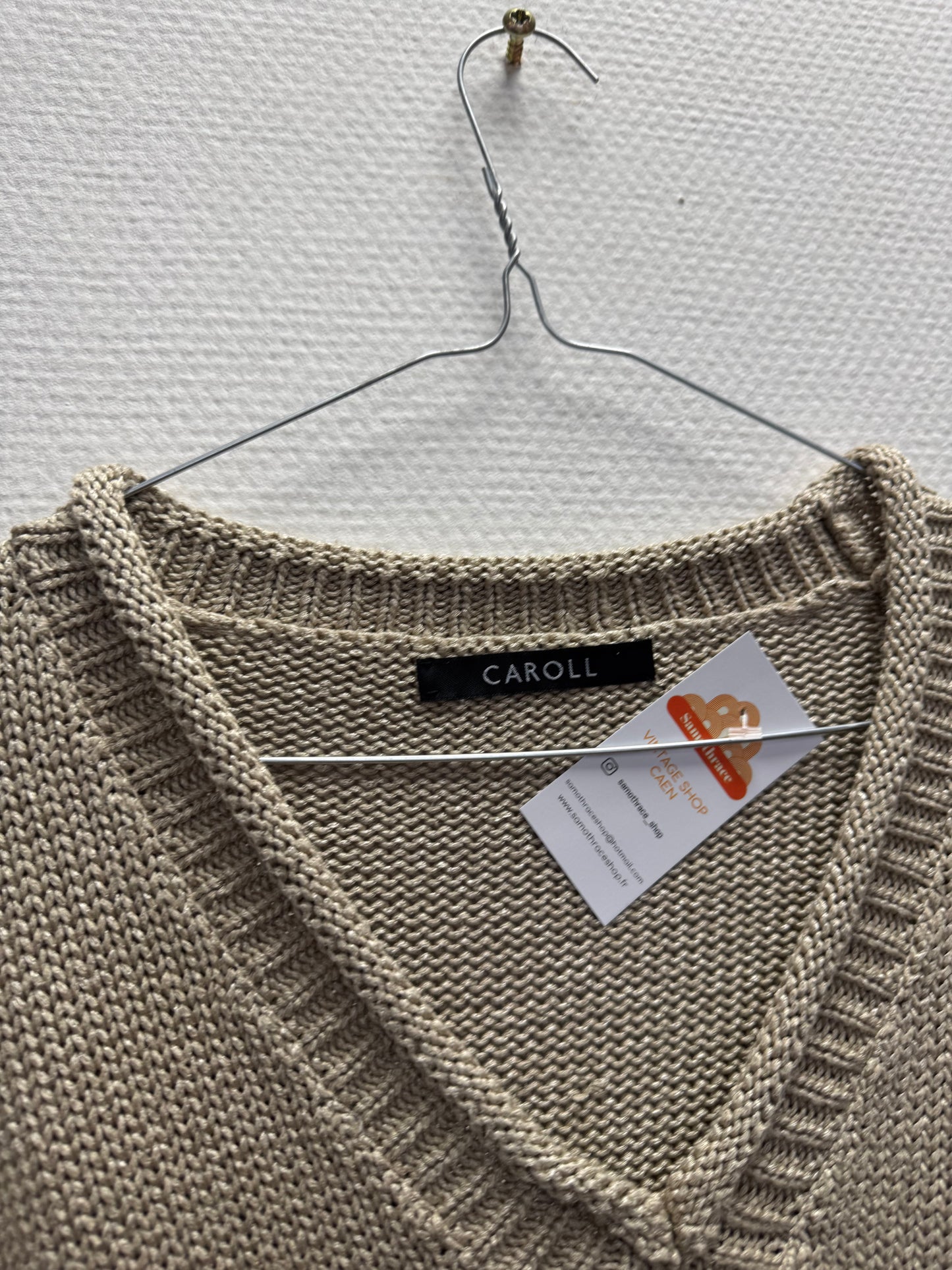 Pull doré Caroll