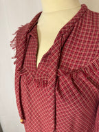 Robe longue à carreaux