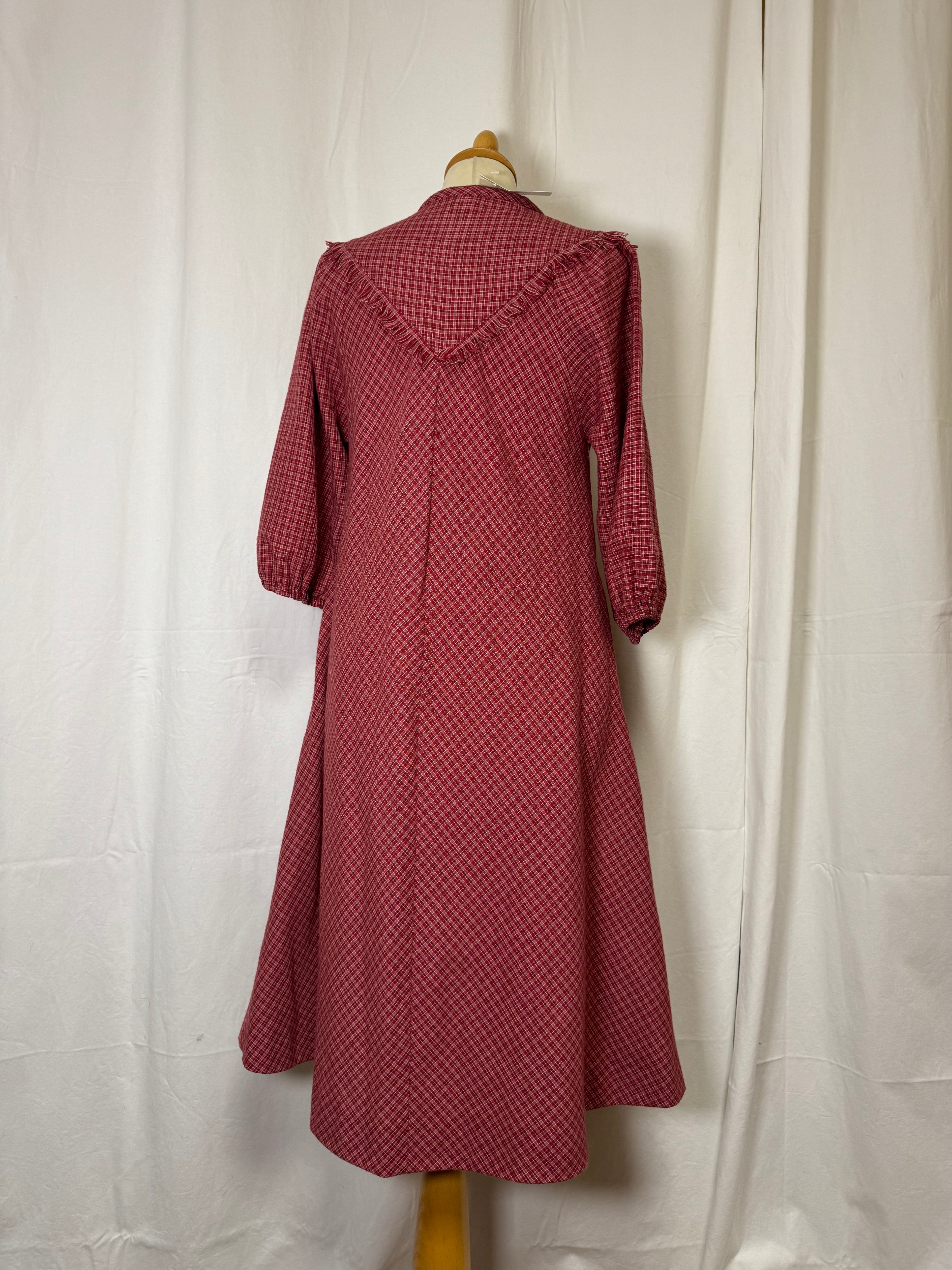 Robe longue à carreaux