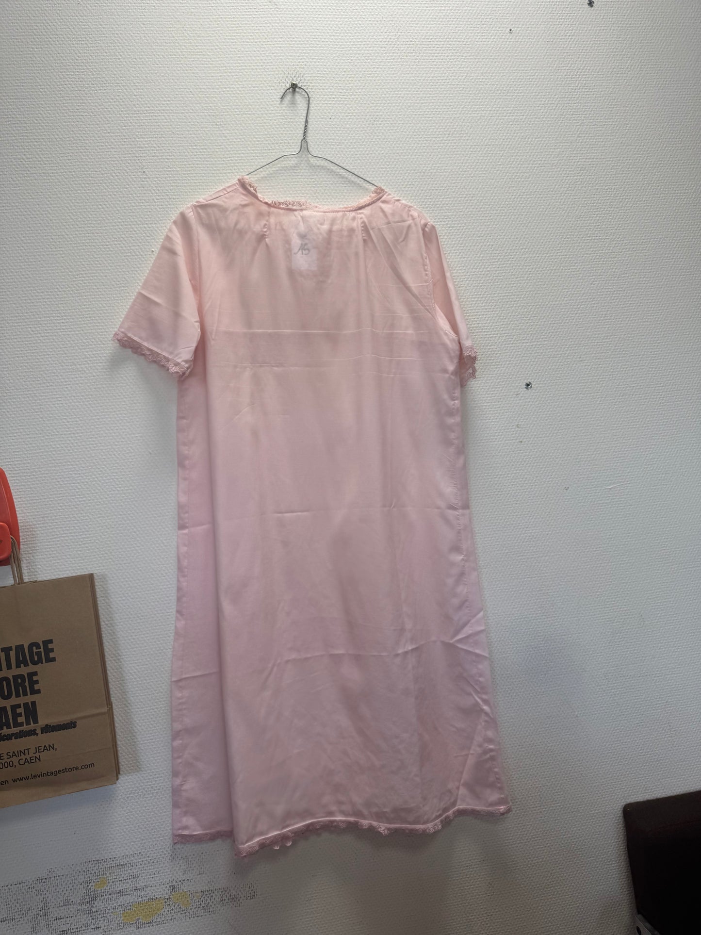 Robe de nuit rose