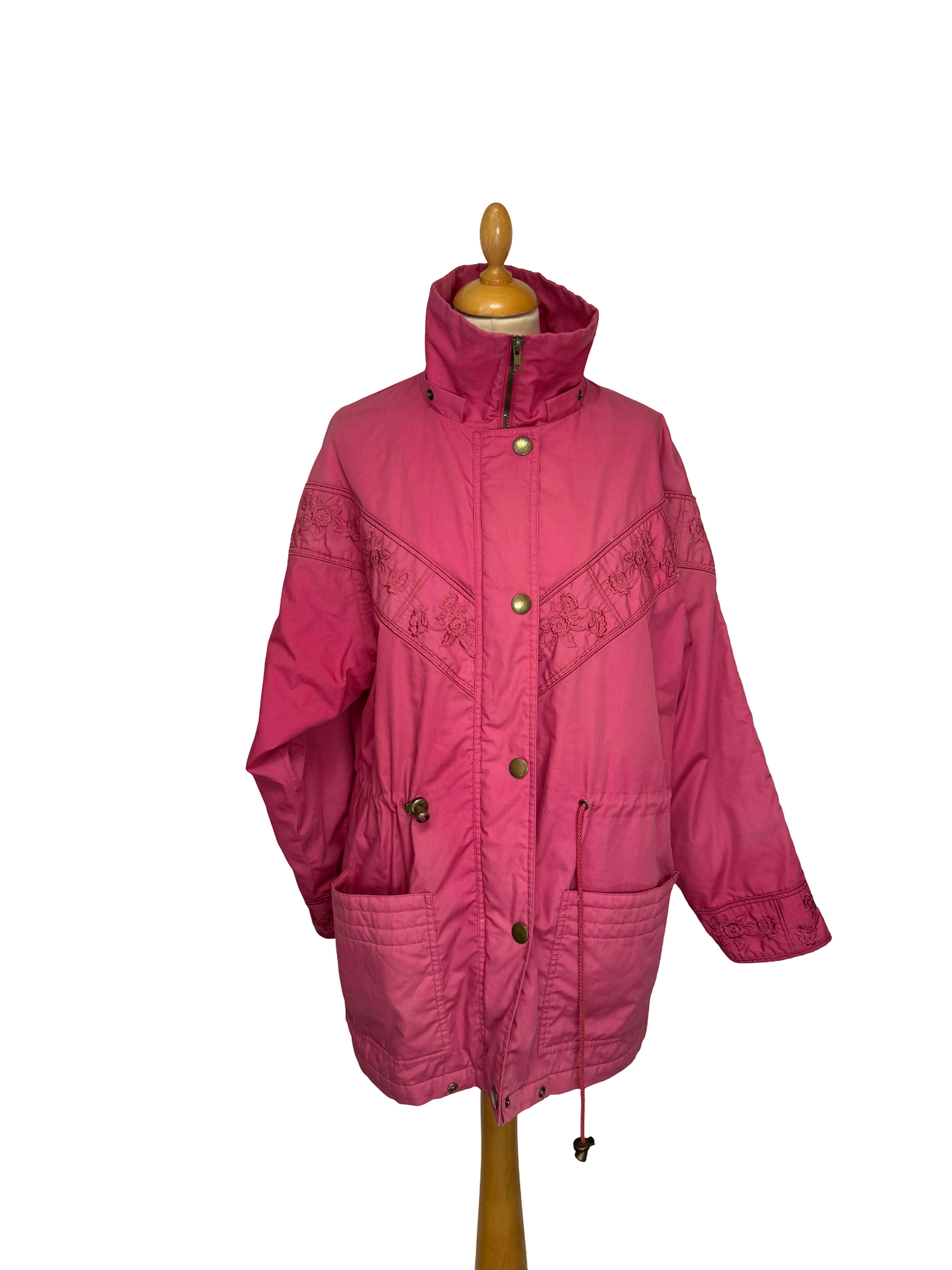 Veste brodée rose