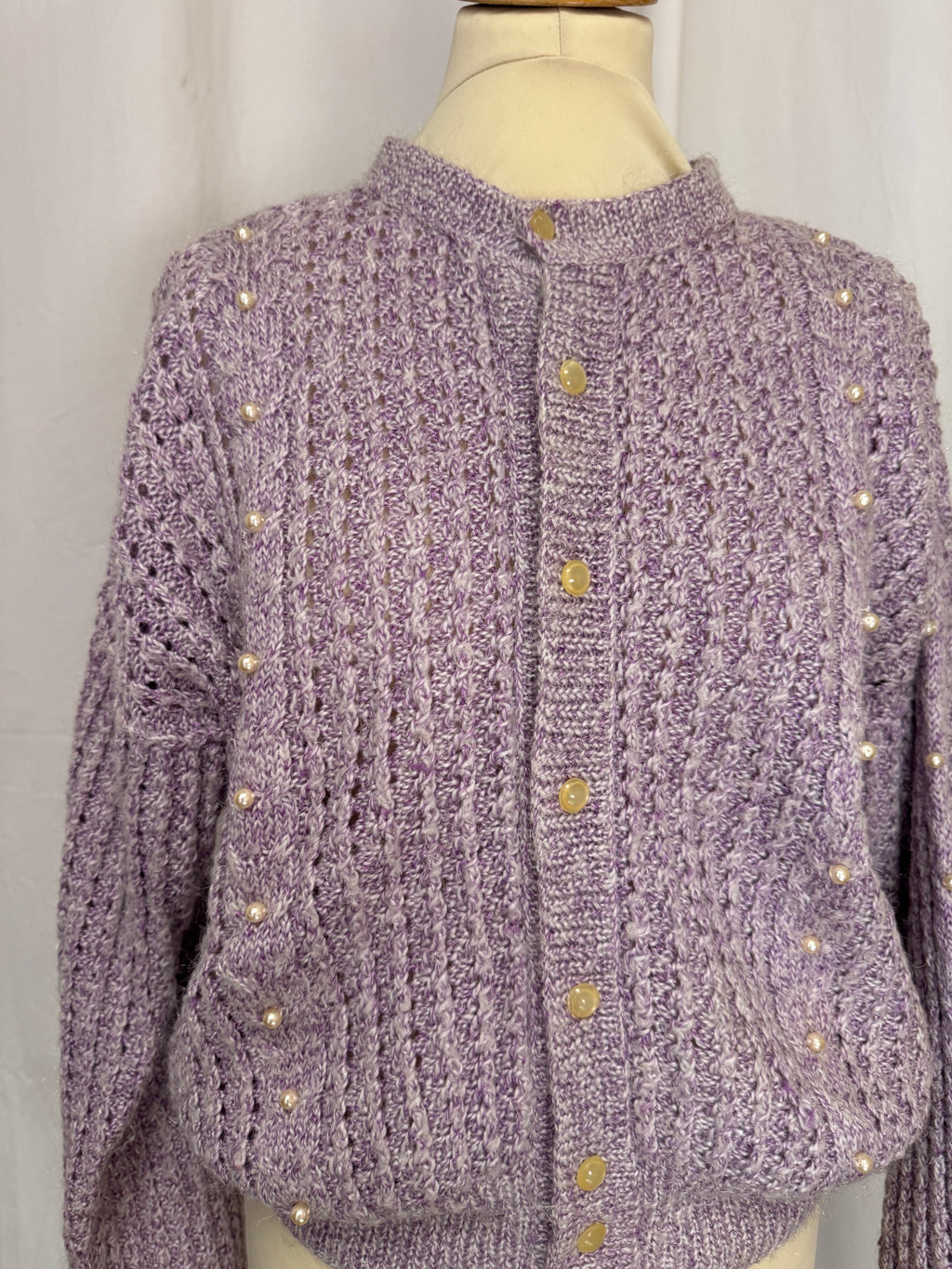 Cardigan violet