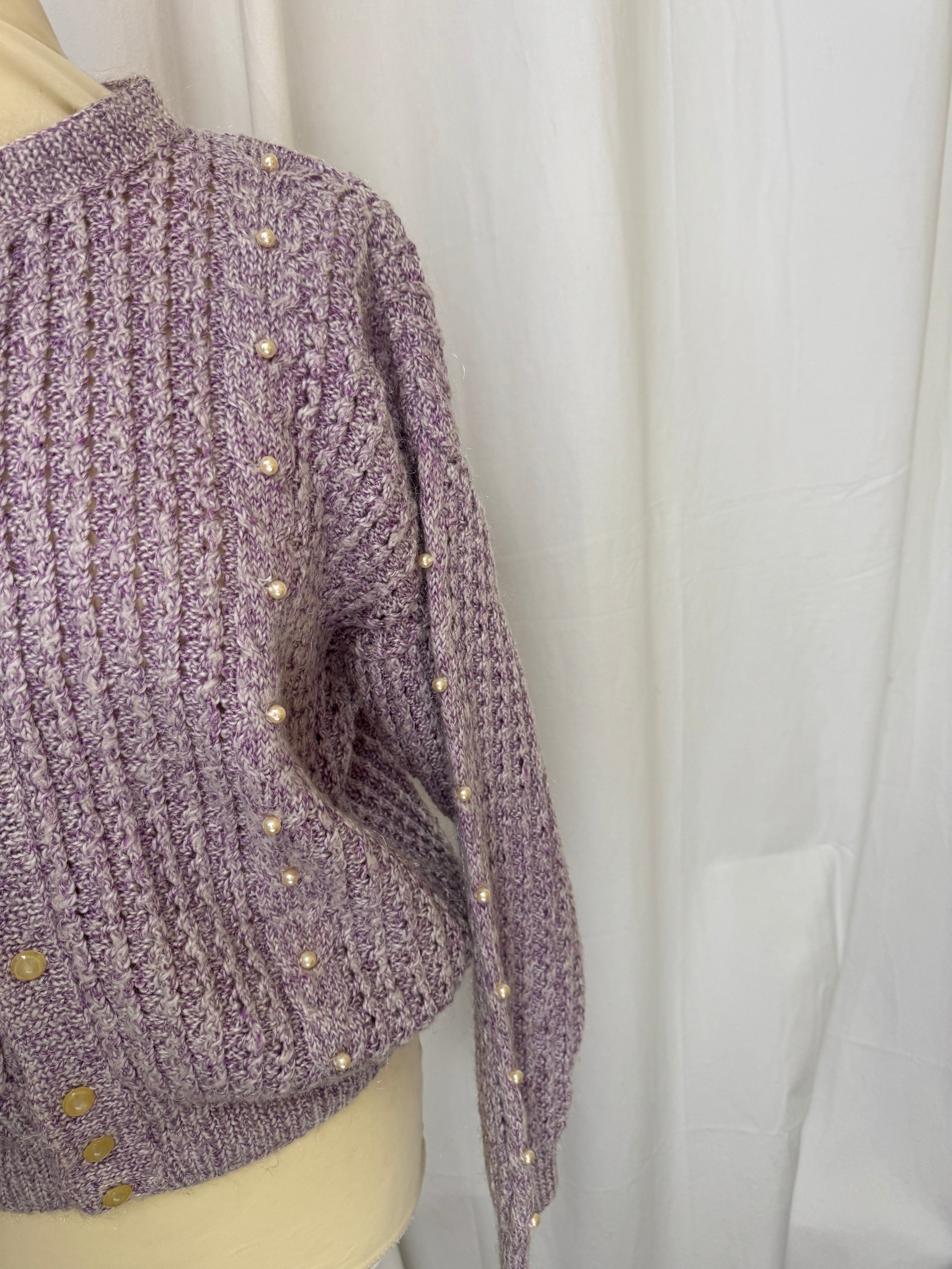 Cardigan violet