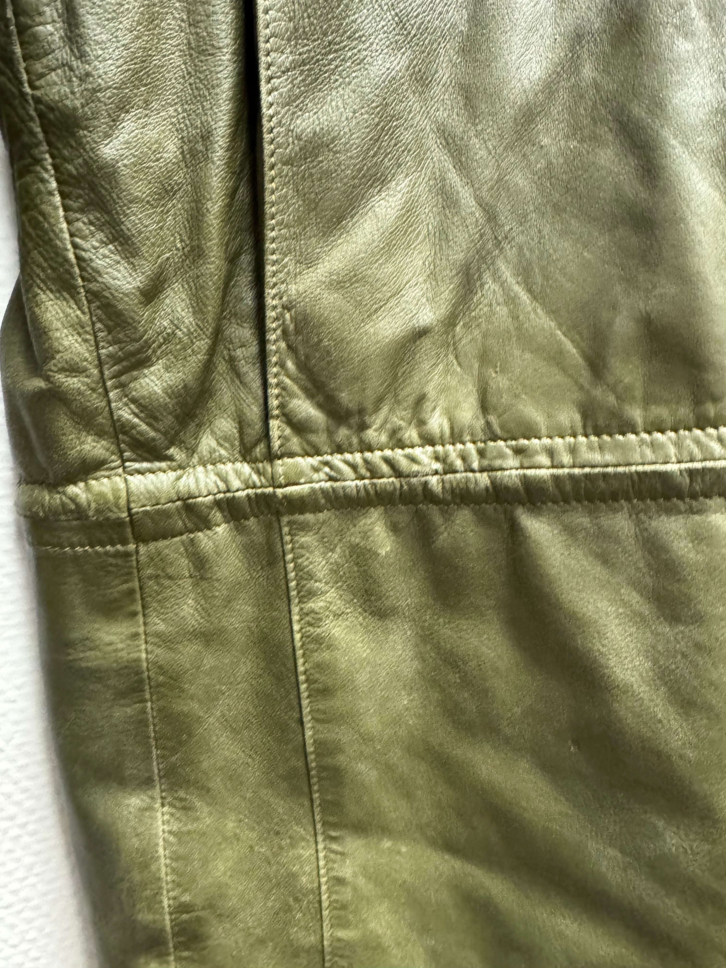 Veste en cuir Paco Rabanne