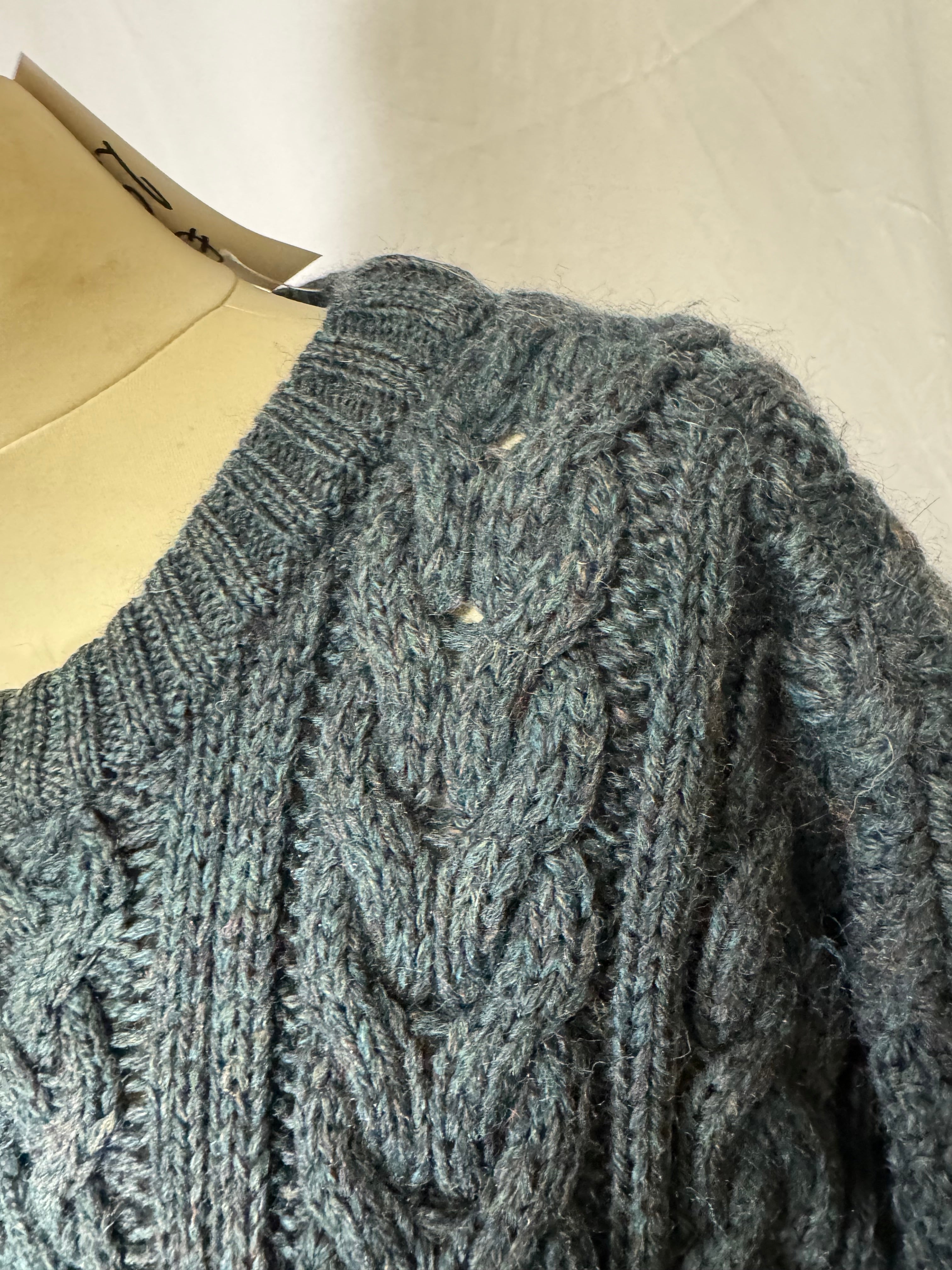 Pull torsade en laine